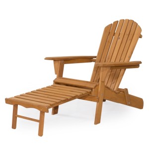 Mpando wa Adirondack Outdoor Wood Folding Chair