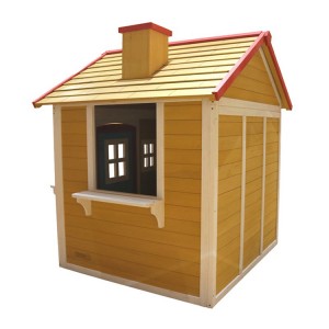 Wooden Cubby House With Flower Planter