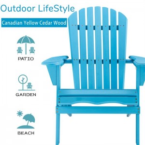 Folding Adirondack Chair set for Patio Yard Deck Waterproof Patio Garden Chair Colorful Outdoor Beach Chair