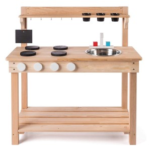 Wooden Kitchen Play Set Educational Role Play Toys for Kids