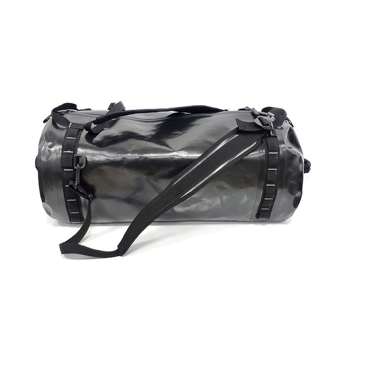 Black TPU duffel bag waterproof backpack