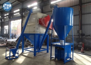 4-5T / H ningkat basajan Kembar Shafts Agravic mixer Plant