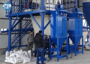 MG Impulse Bag Dust Collector Pikeun Pabrik Pabrik Campuran Mortir Garing