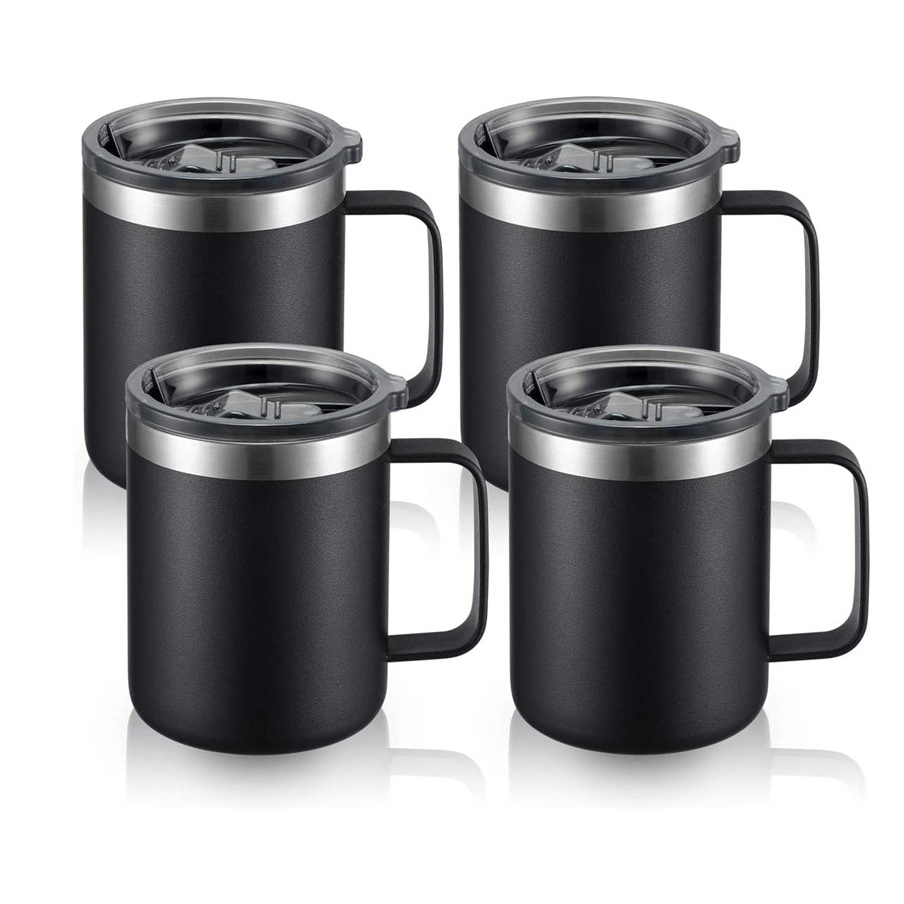 2022 Hot Sales Custom 14oz Travel Mug Stainless Double Wall Insulated Modern Coffee Cup e nang le Handle
