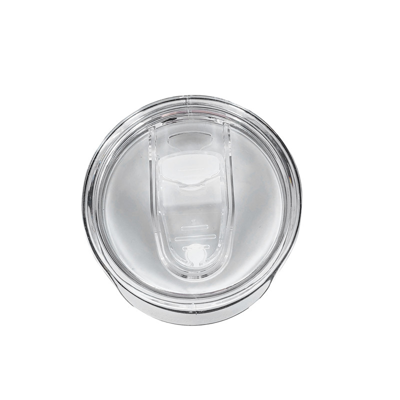 Тонкія заменныя вечкі для стаканаў, сіліконавыя слізгальныя вечкі, устойлівыя да разліву, устойлівыя да пырскаў, падтрымліваюць саломку, без BPA