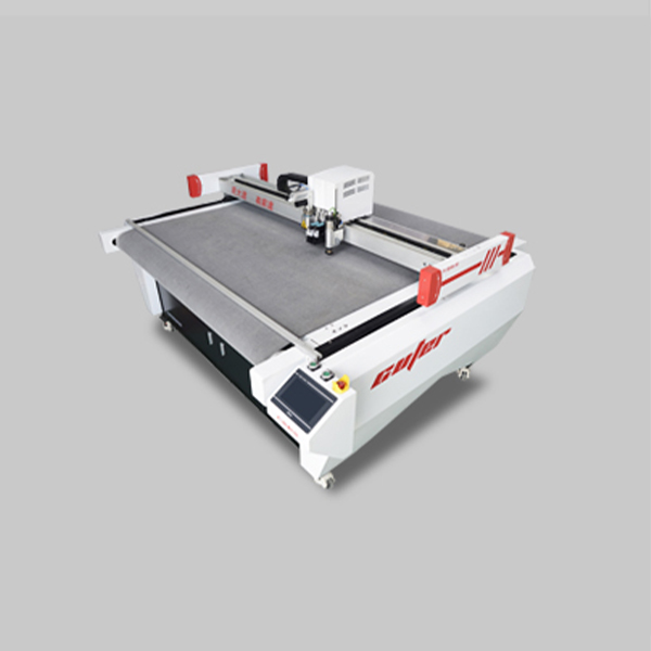 Máquina de corte oscilante digital para indústria de artigos de couro para bagagem
