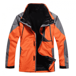2020 Outdoor jacket customized printed logo team work clothes mountaineering wear three in one waterproof jacket