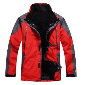 2020 Outdoor-Jacke mit individuell bedrucktem Logo, Team-Arbeitskleidung, Bergsteigen, drei in einer wasserdichten Jacke