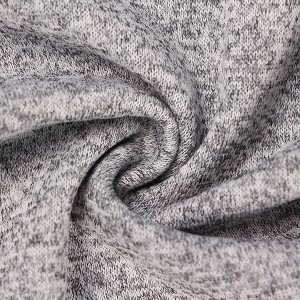 100% polyester Terry Brushed sweatshirt sweatpants ຂ້າງດຽວ Terry Brushed Interwoven fabric fleece