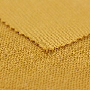 Fornecimento de tecido felpudo felpudo grosso tingido liso fornecedor de tecido 100% poliéster felpudo francês para vestuário