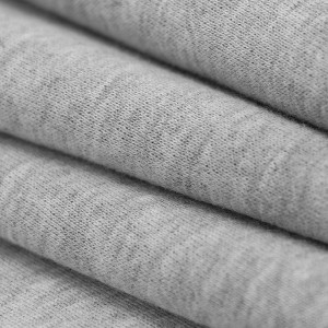 Plain CVC 60% Cotton 40% Polyester Hot Sale OEM Knit Solid Breathable Soft Fabric Bakeng sa seaparo