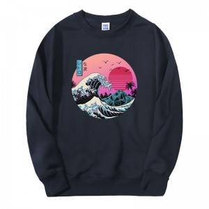Kleurrijke op maat gemaakte sweatshirts met ronde hals, fabrikant China Ningbo voor heren Goedkope prijs