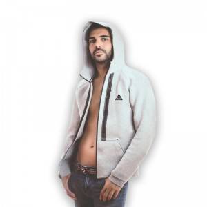 ຜູ້ຜະລິດຈີນ Outwear hoodie ກັບ zipper ກັນນ້ໍາສໍາລັບຜູ້ຊາຍໂຮງງານ Ningbo
