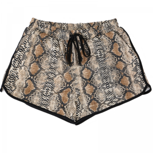 2021 Customized Oem Fashion Swim leopard-print-shorts Sexy ladies high cut running shorts