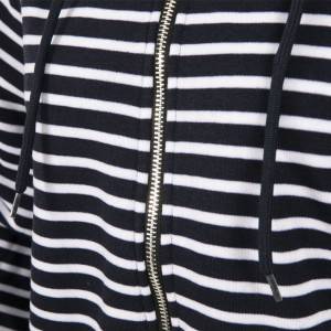 2019 China New Design China Woman Hooded Sweatshirt Stripe Print Sweatshirt