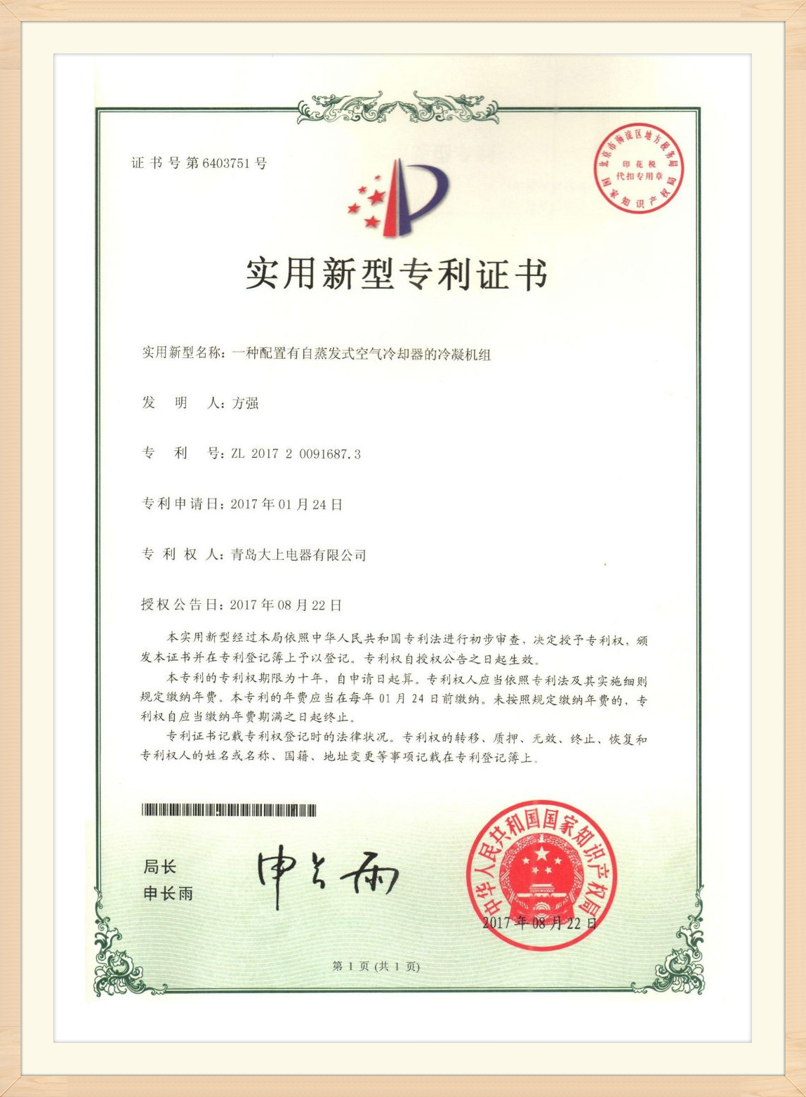 Patentový certifikát (25)