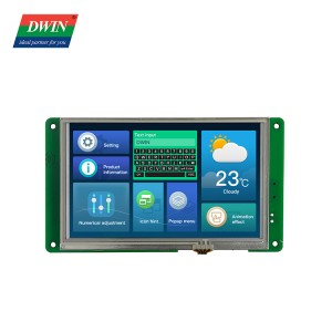 5.0 Pous HMI TFT LCD Modèl: DMG80480T050_09W (Endistriyèl klas)