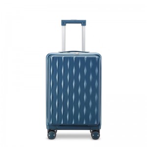 Aluminium Ncej Luggage Sets 100% PC Suitcase nrog 4 Corners