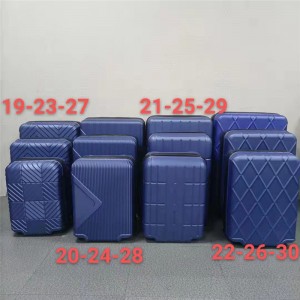 12pcs conjunto de bagagem SKD ABS PC filme impressão trole mala 5pcs conjunto