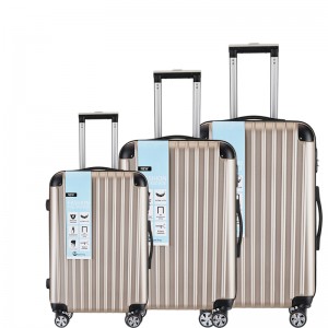 3 Qaybood waxay dejisaa ABS Spinner Suitcase 20 inch 24 inch 28 inch