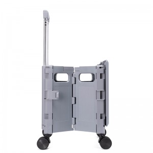 Polypropylene Foldable Telescoping Handles Rolling shopping Cart