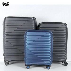 ערכות מזוודות מתרחבות של 3 עם גלגלי ספינר כפולים