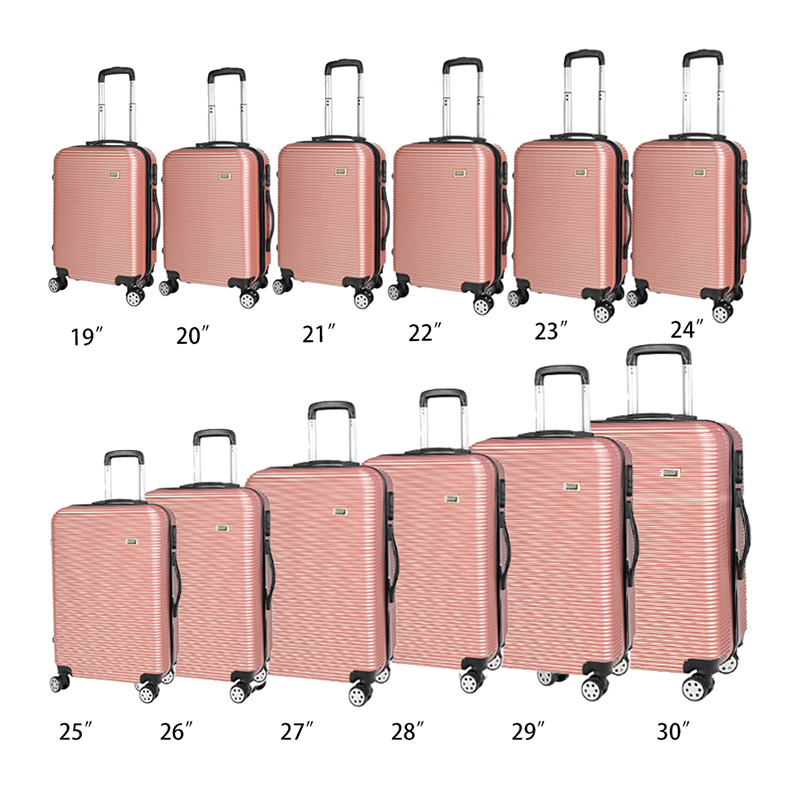 12pcs SKD luggage set ABS PC Film printing Trolley Suitcase 5pcs Set