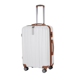 ABS Luggage သည် ပေါ့ပါးသော Trolley Hardshell Suitcase Luggage Factory ကို တပ်ဆင်ပေးပါသည်။