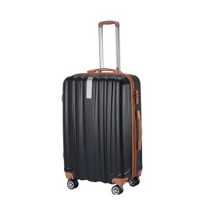 ABS ගමන් මලු කට්ටල සැහැල්ලු ට්‍රොලි Hardshell Suitcase බඩු කම්හල