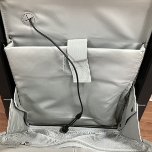 Pemegang lebih lebar Bingkai aluminium dengan penutup berkualiti tinggi Beg beg 20 inci