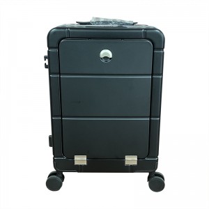 Szerszy uchwyt Aluminiowa rama z wysokiej jakości pokrowcem 20-calowa walizka