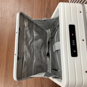 20 Bagalji Wide Handle Disinn Travel Suitcase PC b'Qafas tal-Aluminju