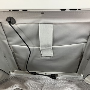 Reiskoffer-pc met 20 bagage, breed handvat en aluminium frame