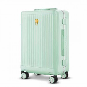 Алюминиевая ручная кладь для багажа, металлический чемодан без молнии для багажа 20 дюймов