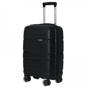 Conjuntos de equipaje de mano de 3 piezas: equipaje de PP con lados rígidos y ruedas giratorias
