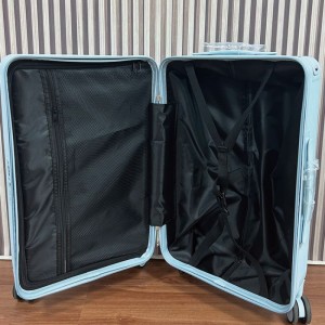 Continúe la maleta dura de aluminio ABS+PC de la carretilla ancha aprobada por la aerolínea con cerradura TSA