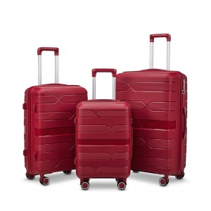 I-Suitcase Enwebekayo enamasondo angama-360 Spinner Hardshell Lightweight