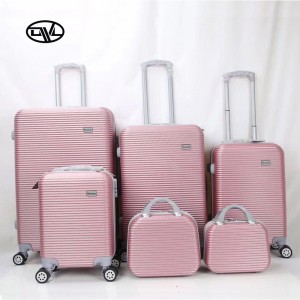 Zestawy bagażowe ze sztywnymi burtami, z podwójnymi kółkami obrotowymi, zestawy walizek o wielu rozmiarach