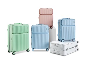 Conjunto de mala de bagagem para PC com estrutura de alumínio e compartimento de bolso