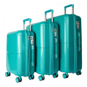 PP Lightweight 4 Double Rolling Wheels Suitcase With TSA Lock