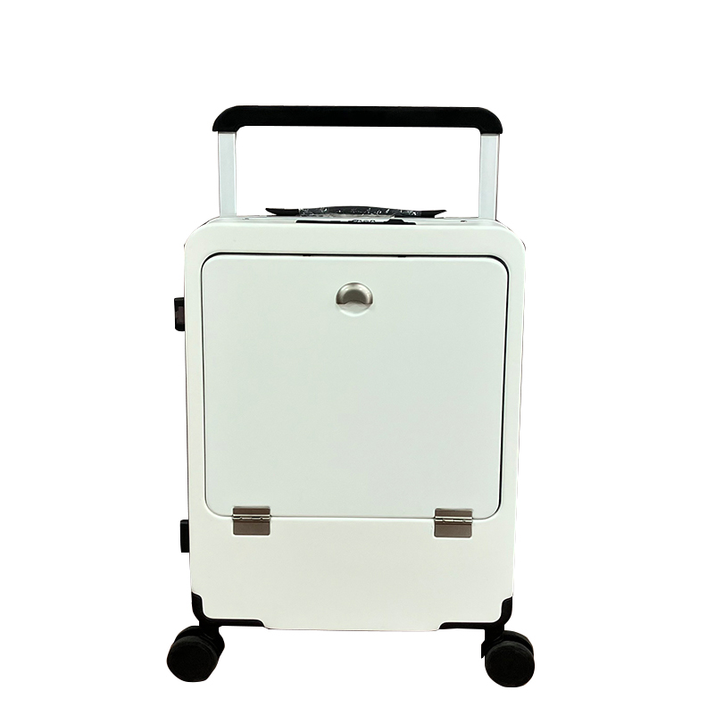 Hard Shell Carry On Airline-goedgekeurde bagasie met USB-poort Silent Wheels en halwe voorsaktas