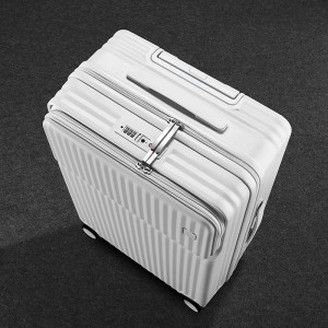 Suitcase Bagáiste 20/24inch Socraigh PC Spinner Tralaí le hUrann póca