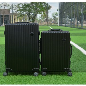 TSA мақұлдаған екі аралас құлыптары бар жеңіл алюминий жақтау багажы