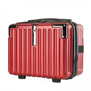 Small Hard Shell Cosmetic Case Travel Hand Bagage Portable Carrying Makeup Case Suitcase