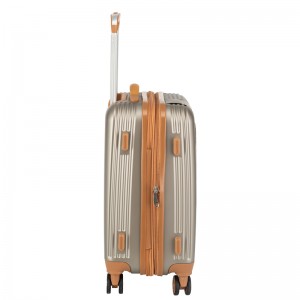 Mga Luggage Set Durable Hard Shell Expandable Part Trolley Suitcase nga adunay 4 Spinner wheels