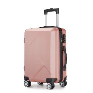 Sady zavazadel 3ks lehký cestovní kufr na vozíku ABS+PC s pevnou skořepinou se 4 koly