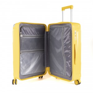 Conxuntos de maletas con carro de protección de esquinas con pechadura aprobada pola TSA