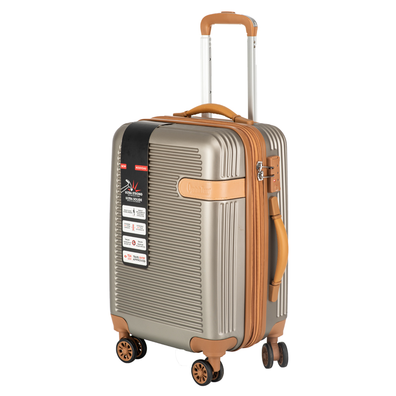 El equipaje fija la maleta extensible dura durable de la carretilla de la pieza de Shell con 4 ruedas giratorias