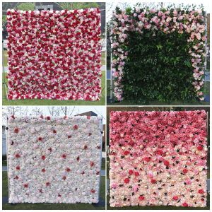 ग्रीष्मकालीन फूलों की दीवार कृत्रिम सफेद गुलाब 3 डी हाइड्रेंजिया फूल दीवार पृष्ठभूमि शादी की घटना मंच सजावट के लिए