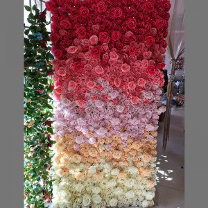 Ljetno cvijeće zidna umjetna bijela ruža 3d hortenzija cvijet zidna pozadina za svadbeni događaj pozornica dekoracija